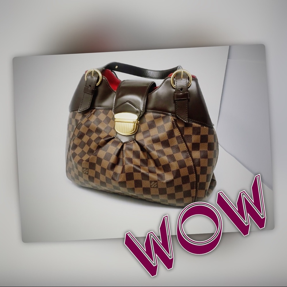 Louis Vuitton Brown and Gold Shoulder Bag